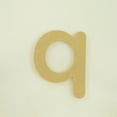 thumbnail image 1 of Package of 1, 8 Inch X 1/2" Thickness MDF Letter q in The Gotham Rounded Font, Thick, Lower Case for Art & Craft Project, Made in USA, 1 of 4