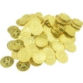thumbnail image 4 of Falleo Clearance 100Pcs Gold Coins Plastic Game Coins Gold Treasure Coins Halloween Party Props, 4 of 4