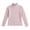 Pink, variant on Asxite Girls Solid Tops Mock Neck Long Sleeve Lettuce Cuffs Stretch Cotton Fall Winter Tee 5T