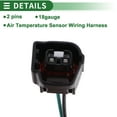 thumbnail image 4 of Arneses de cableado del sensor de 2 pines para sensor de temperatura de aire para CADILLAC CTS 03-05 No.88953308 ensamblaje de cable eléctrico 1 Pc 18 gauge, 4 of 6