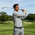 thumbnail image 5 of Polo Shirts for Men Long Sleeve Button Closure Solid Color Golf Shirts Office Leisure Tops, 5 of 8