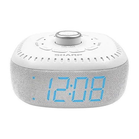 Dream Caster by Sharp Sound Machine Digital Alarm Clock Bluetooth Speaker 6 Sleep Sounds Blue LED photo Dream Caster by Sharp Sound Machine Digital Alarm Clock Bluetooth Speaker 6 Sleep Sounds Blue LED