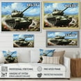 thumbnail image 4 of Designart "Battling with Military Tanks I" Transportation Floater Framed Wall Art Print, 4 of 7