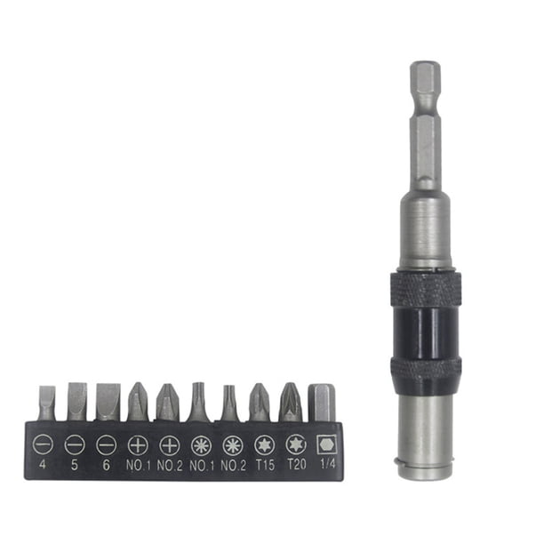 Sidaley Taladro Hexagonal Vástago Destornillador Varilla de broca Martillo eléctrico Extensor Adaptador Artesano Taller Piezas de repuesto Herramientas de reparación de automóviles con brocas Sidaley VI014506-02