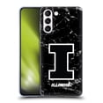 thumbnail image 1 of Head Case Designs Officially Licensed University Of Illinois U Of I University Of Illinois Black And White Marble Soft Gel Case Compatible with Samsung Galaxy S21+ 5G, 1 of 7