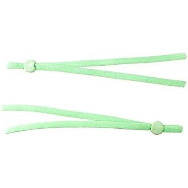 100pcs Adjust Buckle Ear Rope Mask Button Hanging Elastic Band Cord Stretch Sewing Accessorys - (Color: Bohe Green)