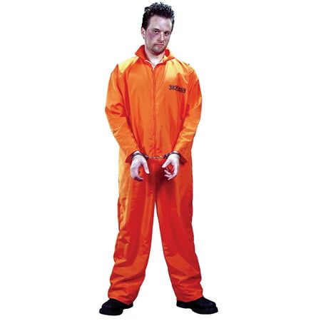 Got Busted Orange Jumpsuit Adult Halloween Costume - One Size