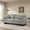 Grey, variant on Newest 80.3" Corduroy Loveseat, Upholstered Sofa with Pocket Springs & 4 Pillows, for Living Room & Apartment, Beige