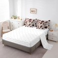 thumbnail image 3 of YST Western Cowhide Comforter Set, 7-Piece, Brown Fur Hair Bedding, King, 3 of 5