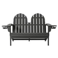 thumbnail image 3 of WestinTrends St. Augustine Outdoor Patio 49" HDPE Folding Adirondack Garden Bench, Gray, 3 of 16