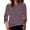 Purple, variant on GaThRRgYP Womens Tunic Tops,Fashion Woman O-Neck Long Sleeve T-Shirt Summer Striped Printing Blouse Tops Red M
