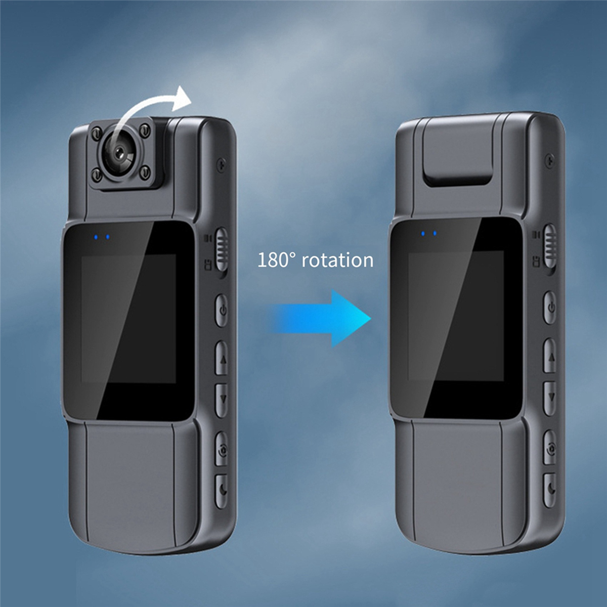 2X Digital Video Camera HD Body Camera Records Audio and Video 7 Hours Battery Life Regular Version