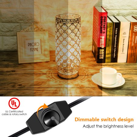Garosa Crystal Table Lamp Nightstand Light With 176 Pieces K9 Crystals 110v 60w E26 Bulb For Living Room Bedroom Nightstand Lamps Crystal Lamp Decor Nightstand Light Bedroom Crystal Lamp Decor Walmart Canada