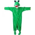 thumbnail image 5 of Pijama de cocodrilo de peluche para niños y adultos, unisex, color verde, para disfraz de Halloween, 5 of 5