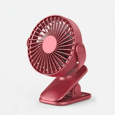 

Portable Mini Usb Fan Handle Clip Fan for student Kids Women Outdoor (Red)