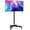 Black, variant on Mobile TV Cart Rolling TV Stand for 23-65 Inch LCD LED OLED 4K Smart TVs up to 110lbs, Height Adjustable Portable AV Cart with Wheels and Tilt Mount, Outdoor TV Stand Mount, Max VESA 400x400mm