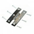 thumbnail image 6 of Renovators Supply Chrome H Cabinet Hinges 3.5" Solid Cast Brass Kitchen Cabinet Hinge w/Hardware Pack of 2, 6 of 6