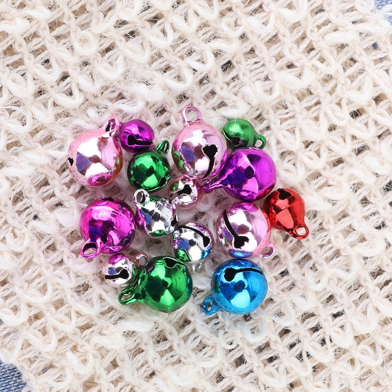 50-300PCS Handmade Crafts Xmas New Year Ornament Gift Mix Colors Loose  Beads Small Jingle Bells Christmas Decoration Accessories