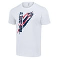 thumbnail image 2 of Men's Starter  White Columbus Blue Jackets Color Scratch T-Shirt, 2 of 3