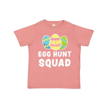 

Inktastic Egg Hunt Squad with Easter Eggs Gift Toddler Boy or Toddler Girl T-Shirt