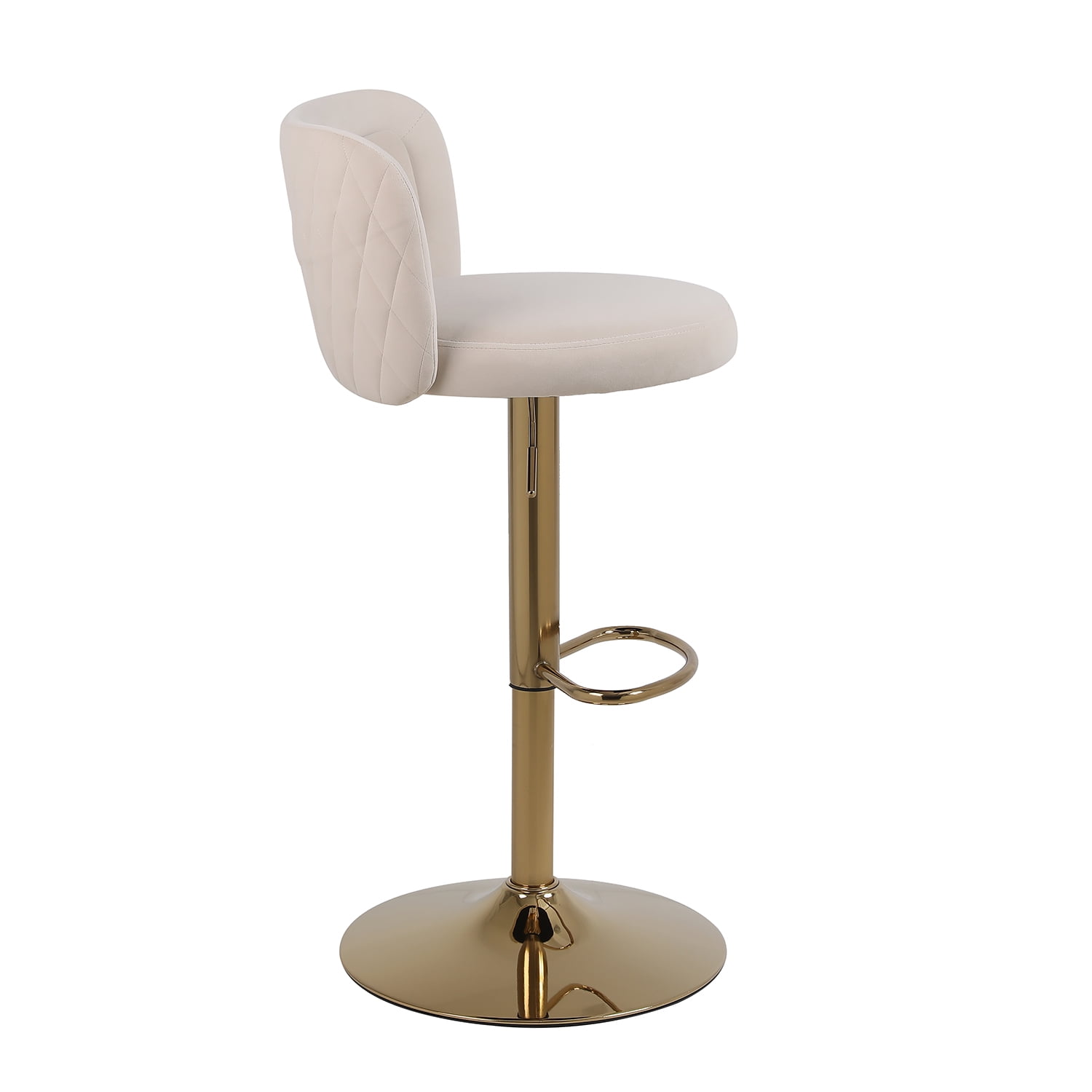 Kadyn 2pcs Modern Adjustable Counter Height Barstools with Back& Footrest for Kitchen, Beige Kadyn 2pcs Modern Adjustable Counter Height Barstools with Back& Footrest for Kitchen, Beige