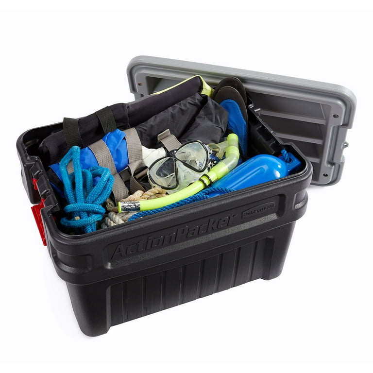 ラバーメイド　アクションパッカー　24GAL Amazon.com: Rubbermaid ActionPacker️ 24 Gal Lockable