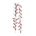 thumbnail image 2 of Anhility Christmas Red Berry Garlands 72.83in Artificial Red Berry Vines Christma Greenery Red Berry Rattan Indoor Outdoor Home Garden Door Window Holiday New Year Decor, 2 of 6