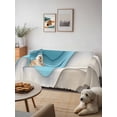 thumbnail image 6 of Aqua Beige Ombre Couch Cover for Dogs, Modern Abstract Moire Art Geometric Washable Sofa Covers Slipcover for Pets Dogs Futon Cover, Couch Recliner Covers, Oversized Chair Slipcover 71"x91", 6 of 9