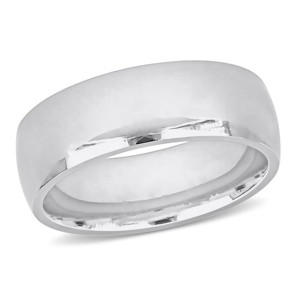 Everly Men's 14k White Gold Wedding Ring