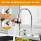 thumbnail image 3 of Mezcladora para Fregadero,Llaves para Fregadero de Cocina Flexible con Pulverizador de Modo Dual,Grifos para Cocina con 2 Asas para RV,Mezcladora para Cocina de Acero Inoxidable, 3 of 7