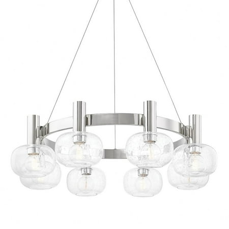 

Modern Eight Light Chandelier-Polished Nickel Finish Bailey Street Home 735-Bel-4170192