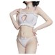 thumbnail image 5 of Gibobby Conjunto ropa interior mujer Lencería Sexy para Mujer Baby Doll Mujer Sexy Color Negro Mono Sensual y Elegante Fina Lenceria para Dama(Blanco, Talla única), 5 of 5
