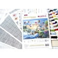 thumbnail image 2 of Counted Cross-Stitch Kit Balloons over Sunset Cove B614L Needlework Tree Gras Green Sky Water By Luca-S, 2 of 7