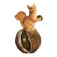 thumbnail image 1 of Estatua de ardilla de escultura de jardín Modelo animal de resina decorativa de resina Ornamento de ardilla para regalos de jardinería patio trasero con castaño, 1 of 8