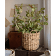 thumbnail image 4 of Natural Straw Round Basket with Handles, 4 of 10