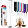 thumbnail image 1 of Batidora portátil para bebidas Milk Frother Zulay Mini & Mighty, color blanco, 1 of 8