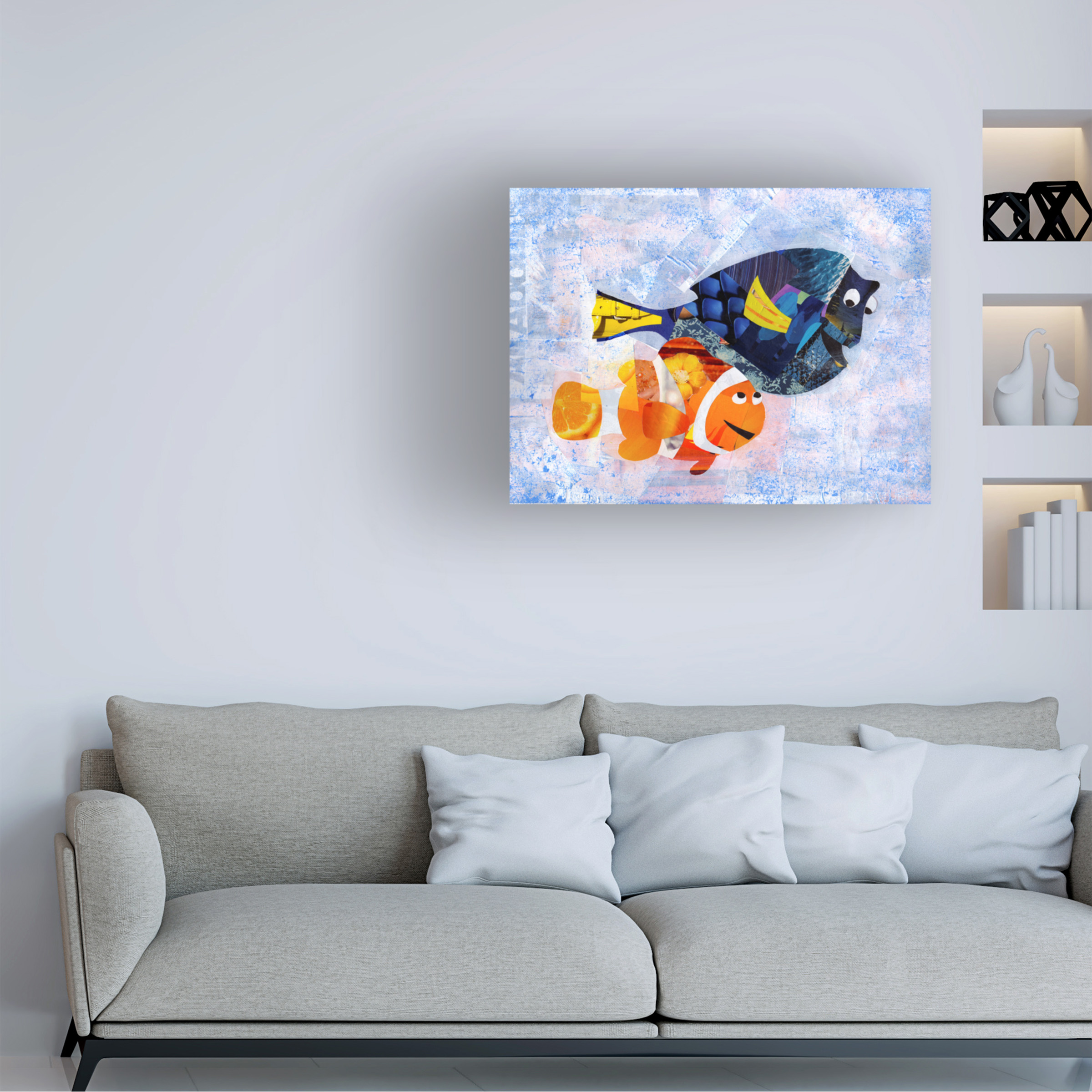 Trademark Fine Art 'Clownfish' Canvas Art by Artpoptart