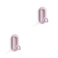 thumbnail image 4 of Inteprter Gancho montado en la pared creativamente en forma de U ganchos fuertes sin perforaciones conveniente instalación Simple soporte Rosa 2piezas, 4 of 6