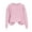 Pink, variant on Women's Sweatshirts Crew Neck Long Sleeve Tunic Tops Casual Plain Lightweight Classic-Fit Ladies Jumpers Plus Size Swearshirt without Hood Pullover Top Army Green XXL