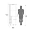 thumbnail image 6 of Newboti Furniture Corner Bar Single Door Cabinet Two Shelves, Ten Built-in Wine Rack, Two Interior Shelves 19611, 6 of 8