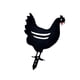 thumbnail image 4 of Inteprter Estaca de jardín, estaca de arte, césped acrílico hueco, resistente al agua, jardín, pollo, pato/forma de Animal, decoración de estaca, Decoración del hogar Un jardín, 4 of 6