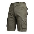 thumbnail image 2 of Men's Cargo Work Shorts - Loose Fit Five-Point Stretch Summer Casual Pocket Shorts for Outdoor & Daily Use ,Army Green,34, 2 of 4