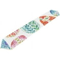 thumbnail image 5 of SKYSONIC Rectangle Easter Pattern Multi-Colored Eggs Printed Table Runner 13x90in for Wedding Birthday Holiday, 5 of 5