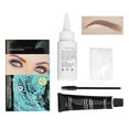 thumbnail image 1 of Eyebrow Dye Kit Eyebrow Dye  And Brush Black Eyebrow Color Set With Brush Half Permanent Eyebrow Coloring Eyelashes And Eyebrow Coloring Dye Eyebrows Coffee 10ml + 10ml, 1 of 8