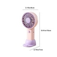 thumbnail image 4 of Hwkond Handheld Fan USB Handheld Fan - With Base - Vertical Blower - Mini Rechargeable And Easy To Store Small Fan on Clearance, 4 of 8
