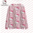 thumbnail image 1 of Hello Kitty Chandail à Col Rond Imprimé pour Femmes Automne Manches Longues Dessin Animé Décontracté Chandail à Col Rond chandail Décontracté, 1 of 6