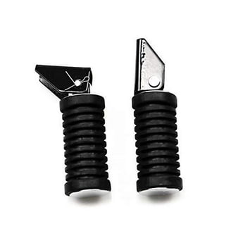 JFG RACING Motorcycle Foot Pegs - Forged 7075 Aluminum, Removable Teeth & Wear Block - Fits KTM, Husqvarna, GasGas Dirt Bikes (Orange)