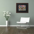 thumbnail image 3 of Trademark Fine Art "Owl Face" Canvas Art by Hello Angel, Black Matte, Wood Frame, 3 of 4