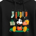 thumbnail image 3 of Disney - Mickey Stockings - Juniors Cropped Pullover Hoodie, 3 of 5