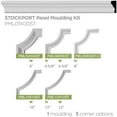 thumbnail image 6 of 1 1/4"H x 5/8"P x 94 1/2"L Stockport Panel Moulding, 6 of 10